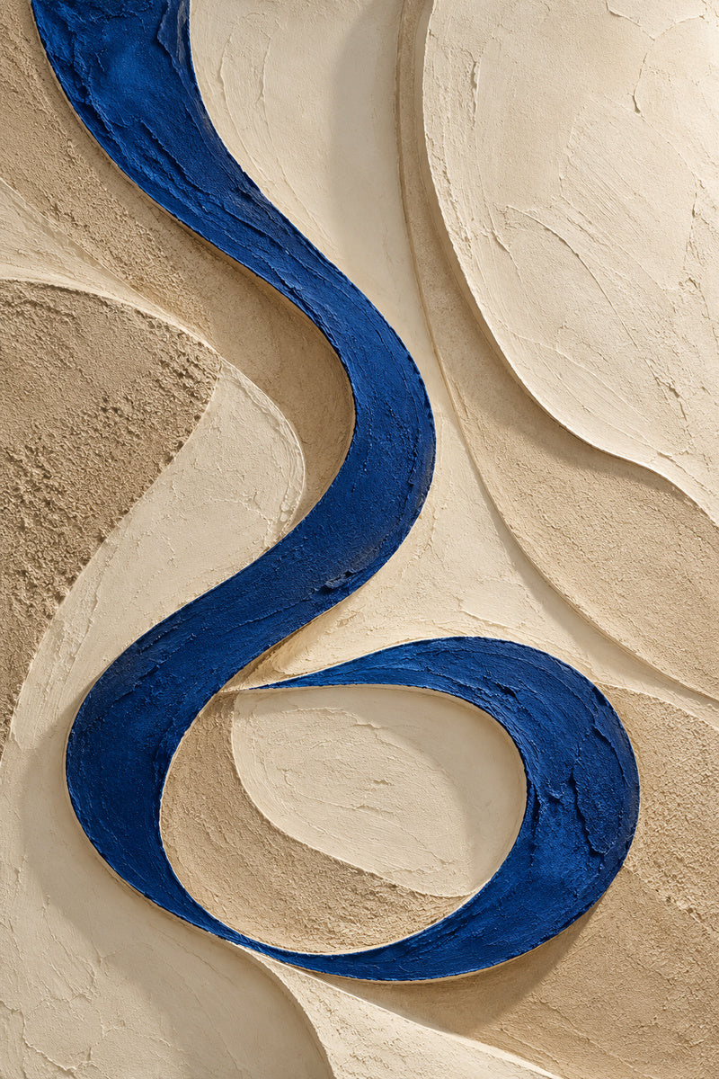 Ultramarine Relief — premium canvas artwork by Frame Archive