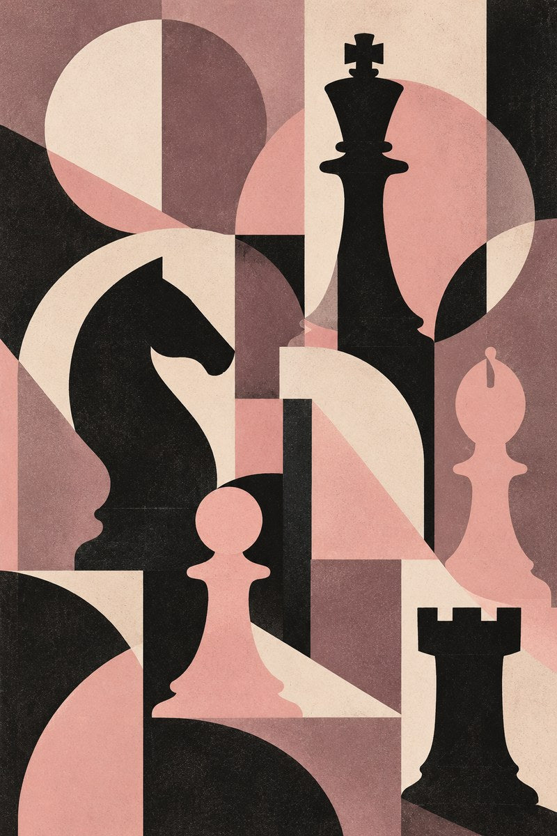 Soft Checkmate — premium canvas artwork by Frame Archive