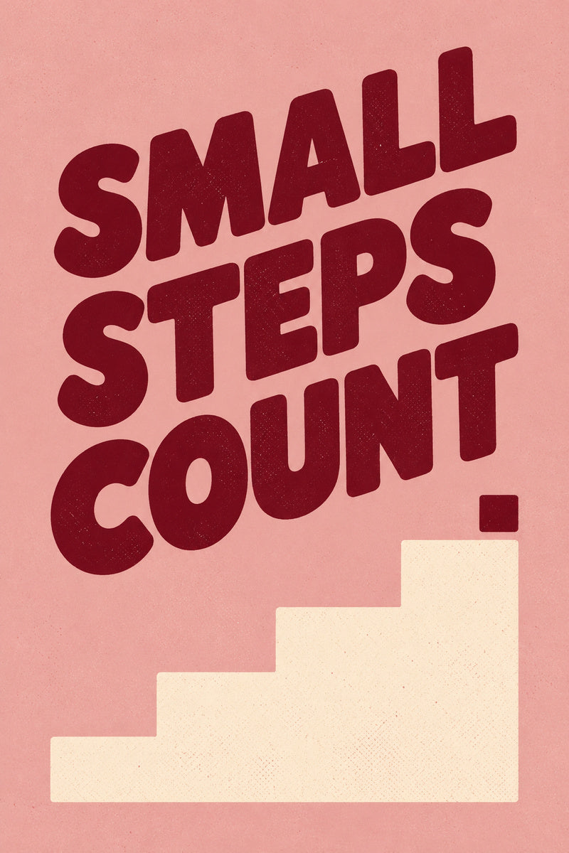 Small Steps Count — premium canvas artwork by Frame Archive