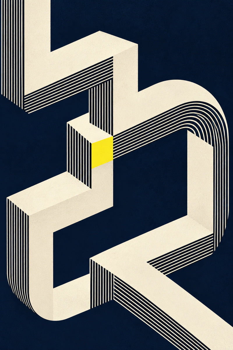 Ribbon Logic — premium canvas artwork by Frame Archive