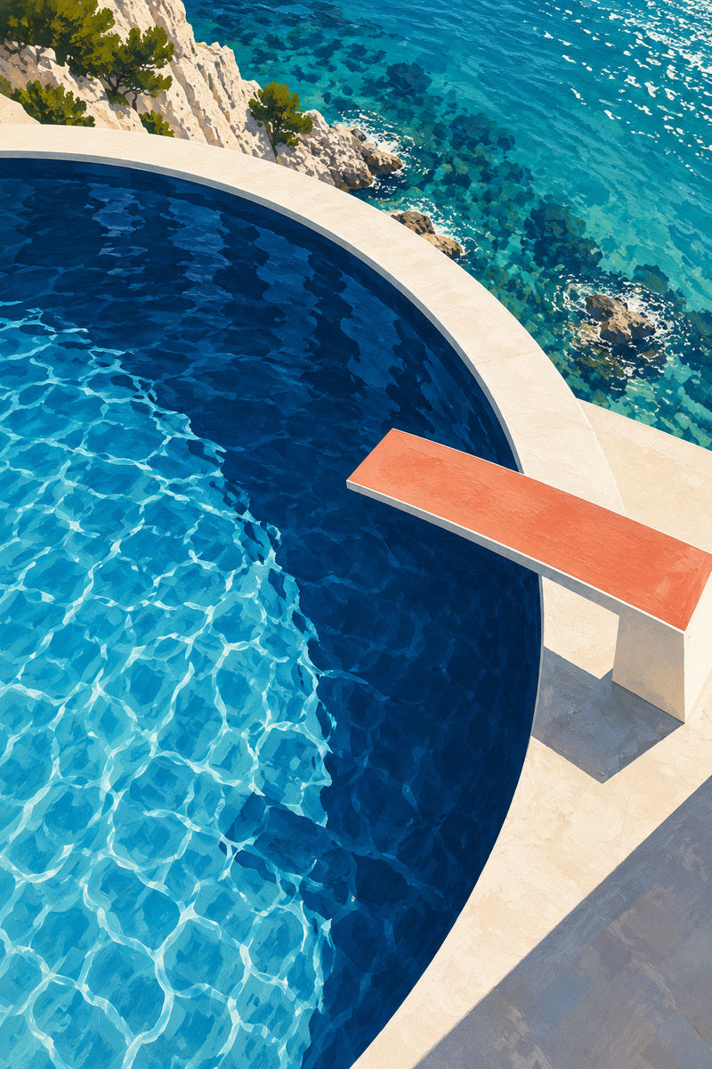 Saltwater Pool — premium canvas artwork by Frame Archive