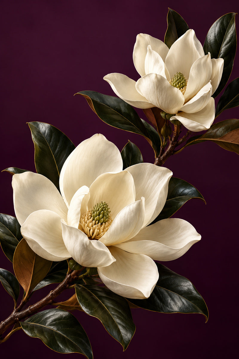Magnolia After Dark — premium canvas artwork by Frame Archive
