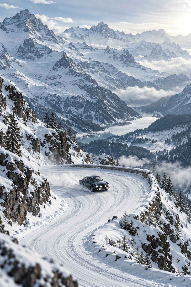 Alpine Stage — premium canvas artwork by Frame Archive