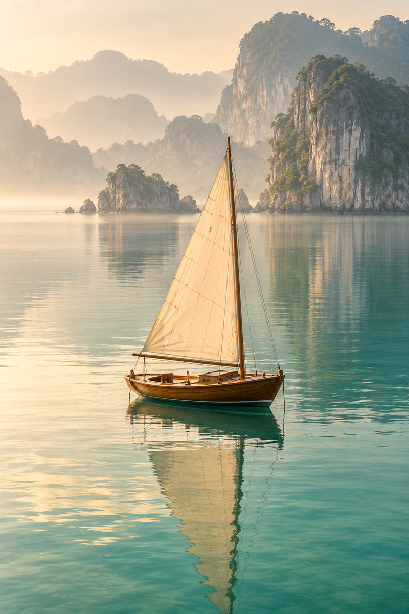 Stillwater Sail — premium canvas artwork by Frame Archive
