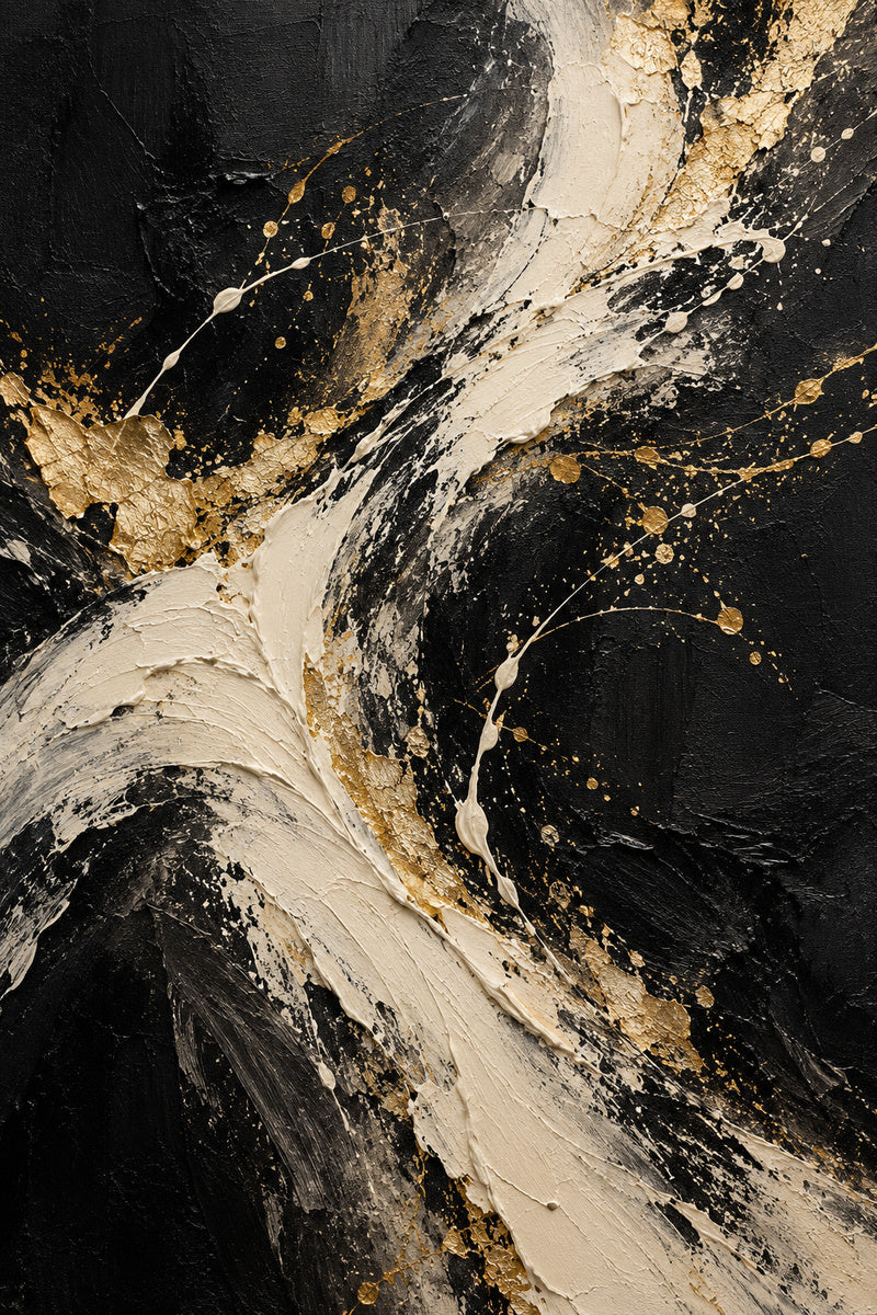 Gold in Motion — premium canvas artwork by Frame Archive