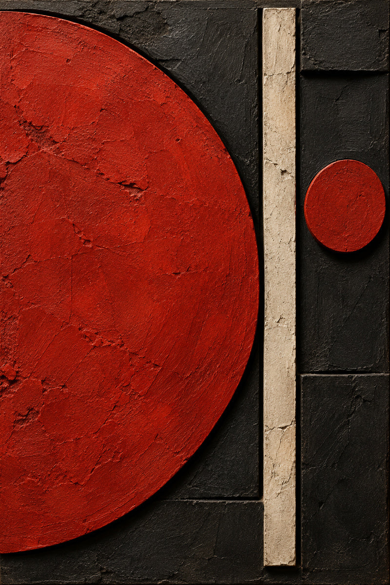 Vermilion Form — premium canvas artwork by Frame Archive