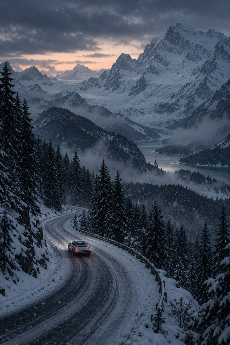 Whiteout Run — premium canvas artwork by Frame Archive