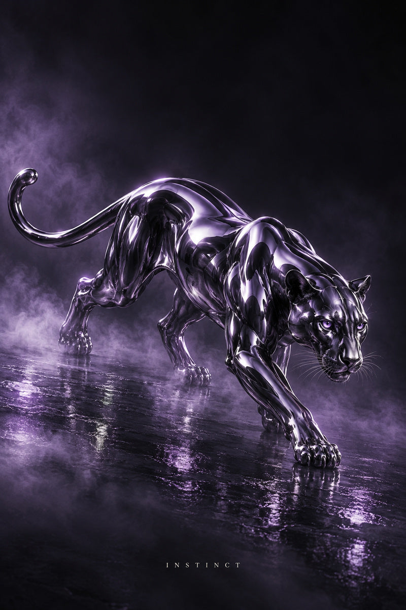 Chrome Instinct — premium canvas artwork by Frame Archive