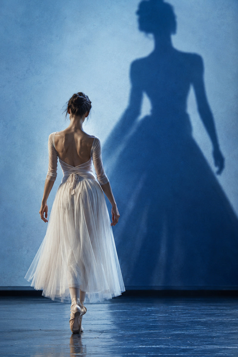 Blue Hour Ballerina — premium canvas artwork by Frame Archive
