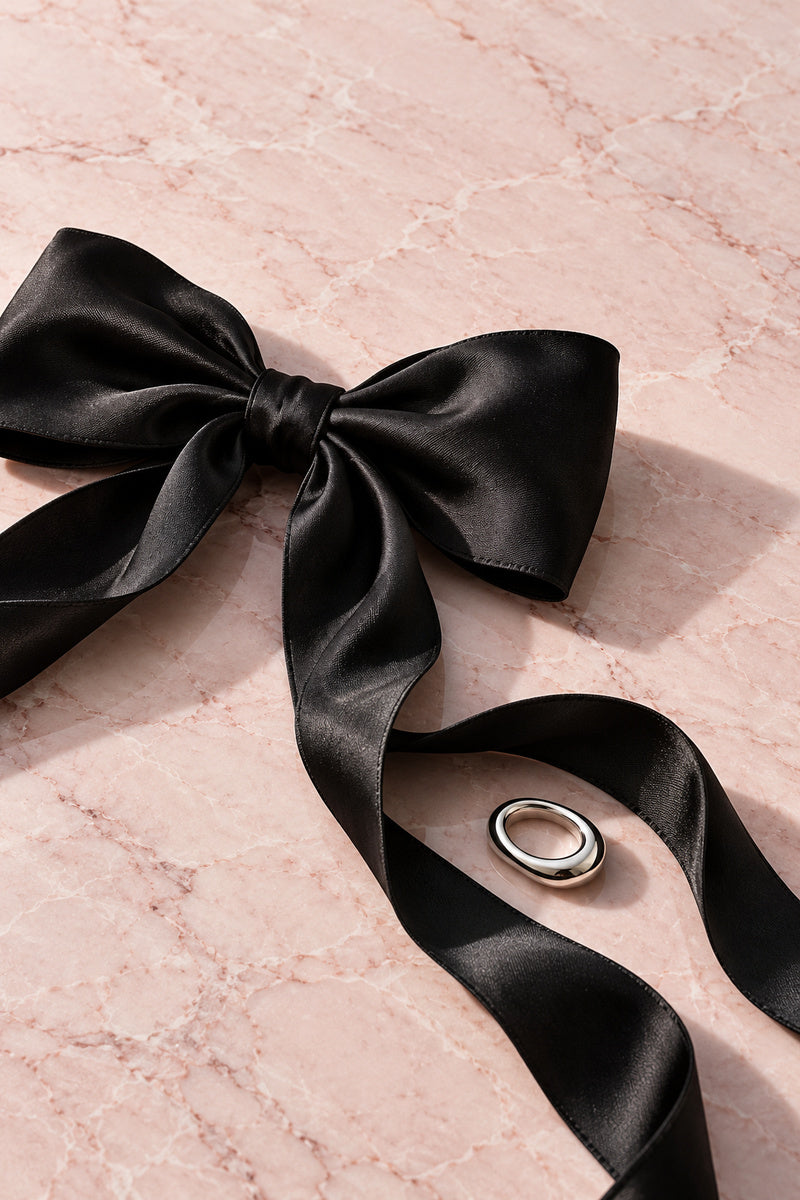 The Black Bow — premium canvas artwork by Frame Archive
