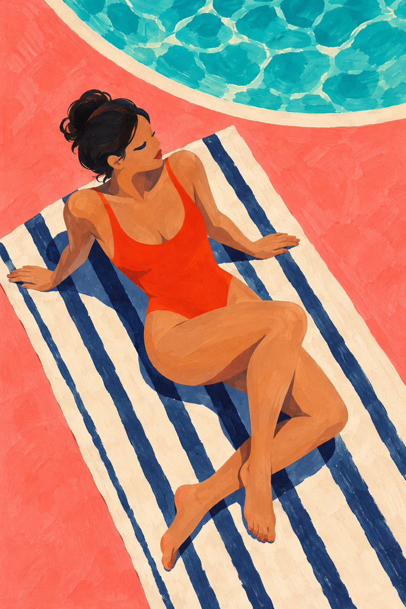 Coral Heat — premium canvas artwork by Frame Archive